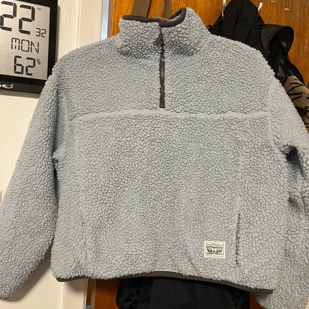 Levi's Light Gray Sherpa Jacket